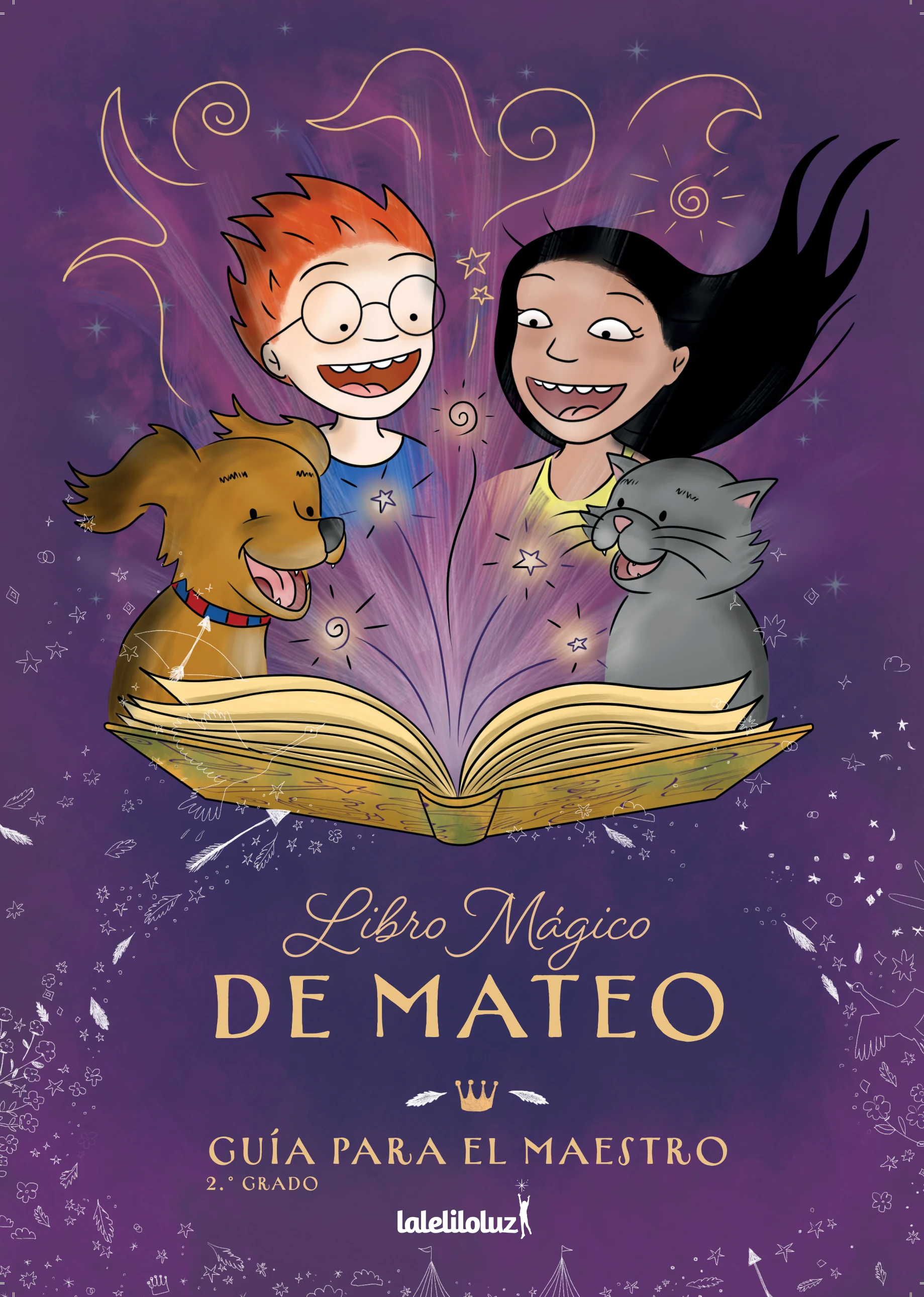 Tapa de la guía docente Libro Mágico de Mateo, 2.do grado